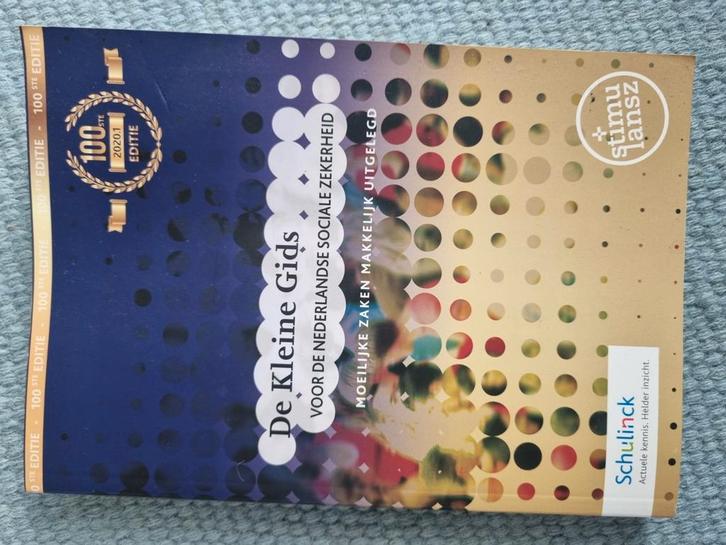 De Kleine Gids voor de Nederlandse sociale zekerheid 2020.1, Boeken, Wetenschap, Zo goed als nieuw, Ophalen of Verzenden