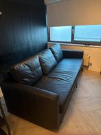 Zwarte Slaapbank - Ideaal voor logees!, Huis en Inrichting, Banken | Bankstellen, Ophalen, Gebruikt, Driepersoons, Rechte bank