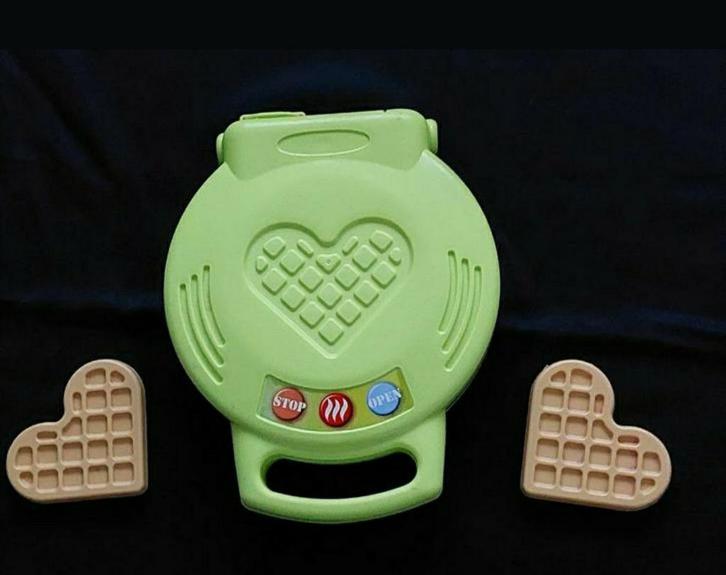 ZGAN! Kinder wafelijzer met 2 wafeltjes, Kinderen en Baby's, Speelgoed | Speelkeukens, Zo goed als nieuw, Ophalen of Verzenden