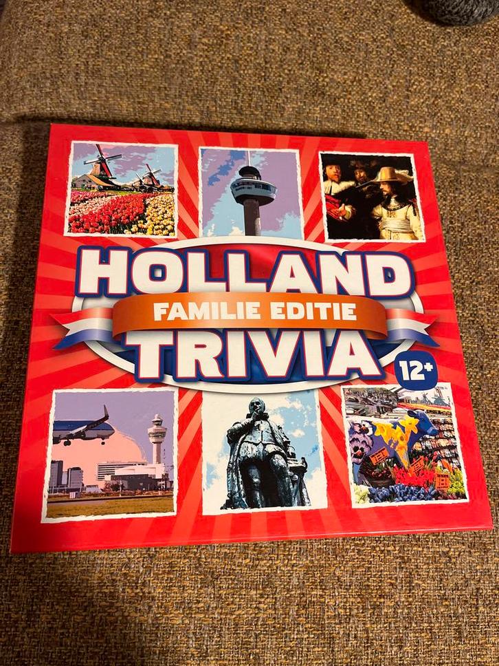 Holland Trivia Familie Editie - Bijna Nieuw!, Hobby en Vrije tijd, Gezelschapsspellen | Bordspellen, Zo goed als nieuw, Drie of vier spelers
