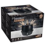 NIEUW - Bestron black & wood Fondue set, Ophalen of Verzenden, Nieuw, Elektrisch, Fondueset