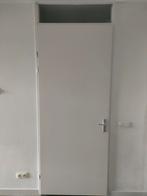 svedex 95cm opdekdeur met kozijn 260cm met bovenlicht, Ophalen, Gebruikt, 80 tot 100 cm, 215 cm of meer