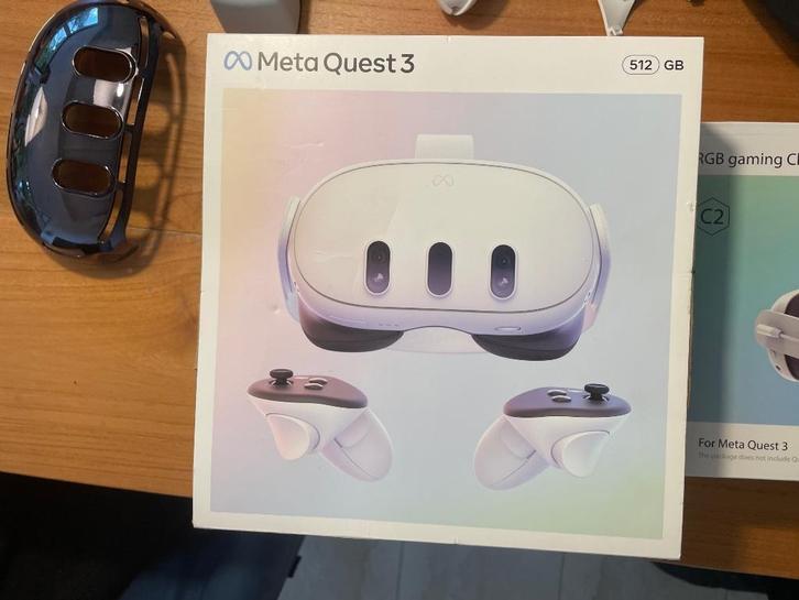 Meta Quest3 512GB, Spelcomputers en Games, Virtual Reality, Zo goed als nieuw, Overige platformen, VR-bril, Ophalen of Verzenden