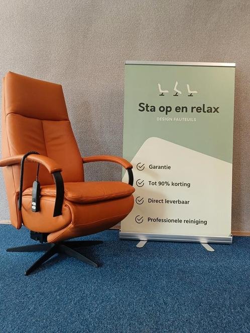 Sta op relax fauteuil Gealux ZGAN EXTRA luxe op accu  🔋, Huis en Inrichting, Fauteuils, Zo goed als nieuw, 50 tot 75 cm, Ophalen of Verzenden