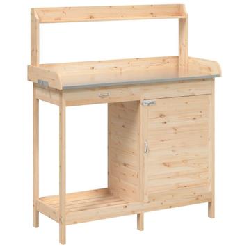 Oppottafel plantentafel hout + zink GRATIS VERZONDEN! beschikbaar voor biedingen