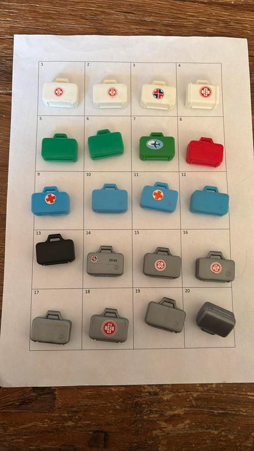 Playmobil losse onderdelen vintage koffertjes klein dokter, Kinderen en Baby's, Speelgoed | Playmobil, Gebruikt, Los playmobil