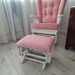 Roze schommelstoel met voetenbankje, Ophalen, Zo goed als nieuw, Overige kleuren, Eén