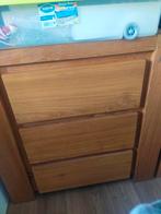 prachtige teak hout kast - met 3 lades - bruin, Ophalen of Verzenden, 70 cm of meer, Hout, 65 cm of meer