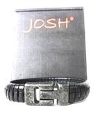 Nieuwe Josh heren armband, Sieraden, Tassen en Uiterlijk, Armbanden, Nieuw, Leer, Zwart, Verzenden