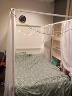 Ikea bed VITARNA, Ophalen, Wit, 140 cm, Zo goed als nieuw