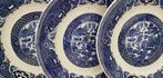 Oude Ontbijtborden, Willow, St. Amand, Antiek en Kunst, Antiek | Servies los, Ophalen of Verzenden
