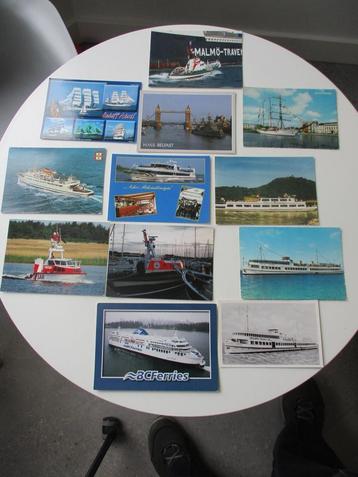25 ansichtkaarten van boten beschikbaar voor biedingen