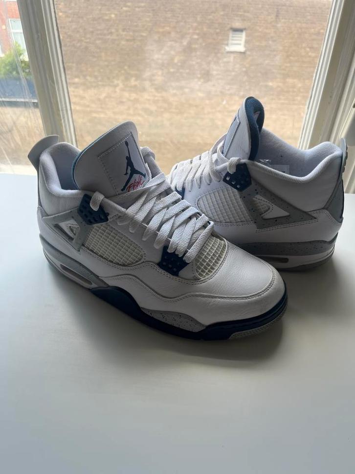 Air Jordan 4 Midnight Navy, Kleding | Heren, Schoenen, Zo goed als nieuw, Sneakers of Gympen, Blauw, Ophalen of Verzenden