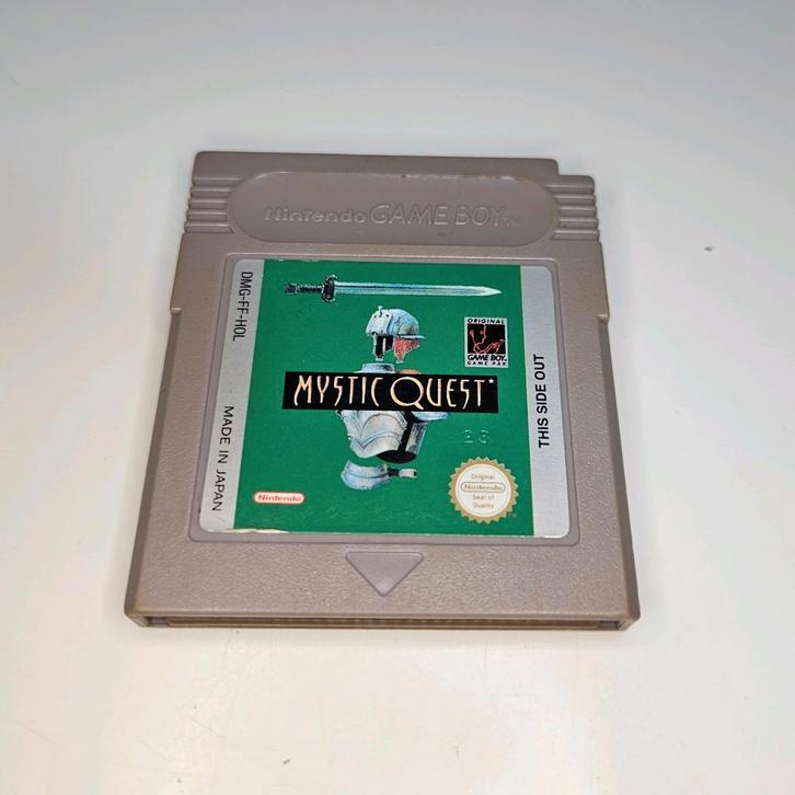 Mystic Quest Gameboy incl. Box Protector - fah versie, Spelcomputers en Games, Games | Nintendo Game Boy, Gebruikt, Role Playing Game (Rpg)