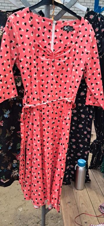 Roze jurk met hartjes - Maat M beschikbaar voor biedingen