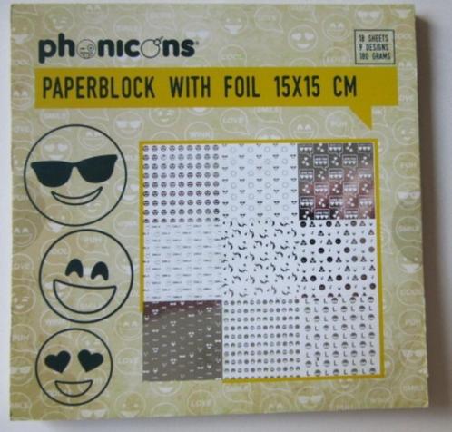 Zi04 PAPIER OM MEE TE KNUTSELEN EN VERSIEREN SMILEYS 18 BLZ, Hobby en Vrije tijd, Knutselen, Nieuw, Materiaal, Ophalen of Verzenden