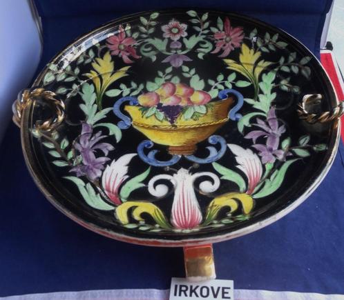 PRACHTIGE KERAMIEK FRUITSCHAAL * Op Pootjes *, Antiek en Kunst, Antiek | Keramiek en Aardewerk, Verzenden