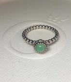 Pandora birthday bloom ring geboortesteen mei maat 58, Ophalen, Zo goed als nieuw, Zilver, Dame