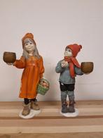 2 Figuren / kandelaars - Kerstkinderen, naar Carl Larsson, Verzamelen, Ophalen of Verzenden