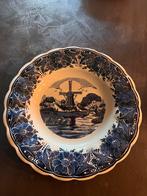 Groot Delfts Blauw Wandbord met Molen, Antiek en Kunst, Antiek | Wandborden en Tegels, Ophalen of Verzenden