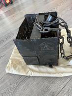 hanglamp - artistiek smeedijzer, Huis en Inrichting, Lampen | Hanglampen, Ophalen, Gebruikt, Metaal, Minder dan 50 cm