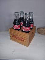 Coca-Cola krat met 4 flesjes, Verzamelen, Ophalen of Verzenden, Gebruikt, Gebruiksvoorwerp