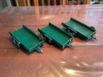 Britains tandemasaanhangwagen, Hobby en Vrije tijd, Modelauto's | 1:32, Ophalen of Verzenden, Gebruikt, Tractor of Landbouw, Britains