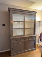 Grote Servieskast - grijs/bruin/taupe - 2 Meter Breed, Huis en Inrichting, Kasten | Buffetkasten, Ophalen, Gebruikt, 200 cm of meer