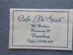 Vroomshoop, café De Sport, Verzamelen, Suikerzakjes, Nederland, Verzenden