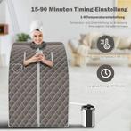 COSTWAY Draagbare stoomsauna, 1000 W, 3L, 101 x 87 x 78 cm, Ophalen of Verzenden, Gebruikt, Luchtbevochtiger