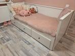 Hemnes bed / bedbank, Ophalen, Eenpersoons, 80 cm, Hout