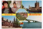 Zeeland - Groeten uit Zeeland klederdracht Zeelandbrug, Verzamelen, Ophalen of Verzenden, 1980 tot heden, Gelopen, Klederdracht