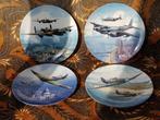 Vier mooie Engelse Royal Doulton borden met WWII vliegtuigen, Ophalen of Verzenden