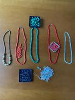 4x kralenketting + 2x kralen voor een ketting, Ophalen of Verzenden, Gebruikt, Kunststof