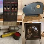 Vintage / Oude apparaten uit de jaren 50 - 60 / oa kacheltje, Antiek en Kunst, Curiosa en Brocante, Ophalen of Verzenden
