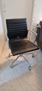 Design bureaustoel chroom zwart, Huis en Inrichting, Bureaustoelen, Ophalen, Gebruikt, Zwart