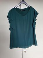 Donker groene voile  top, Verzenden, Zo goed als nieuw, Zonder mouw, Maat 34 (XS) of kleiner