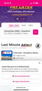 VAKANTIE VOUCHER twv 2000 euro, Twee personen, Cadeaubon