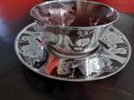 Rookglas met zilverlaagje vintage, Antiek en Kunst, Ophalen of Verzenden
