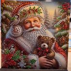 Kerstkaarten bal met glinsterende glas diamantjes, Ophalen, Nieuw