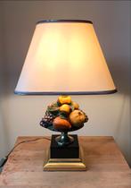 Vintage Maison le Dauphine Tafellamp, Huis en Inrichting, Lampen | Tafellampen, Ophalen, Gebruikt, Stof, 50 tot 75 cm