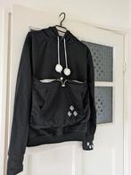 Leuke kattentrui/hoodie met buidel, Zwart, Maat 42/44 (L), Ophalen of Verzenden, Merkloos
