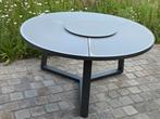 Glazen tuintafel, Tuin en Terras, Tuintafels, Ophalen, Zo goed als nieuw, Rond