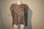Munthe leopard print shirt pof mouwen bovenkant mt 40, Maat 38/40 (M), Overige kleuren, Verzenden, Zo goed als nieuw