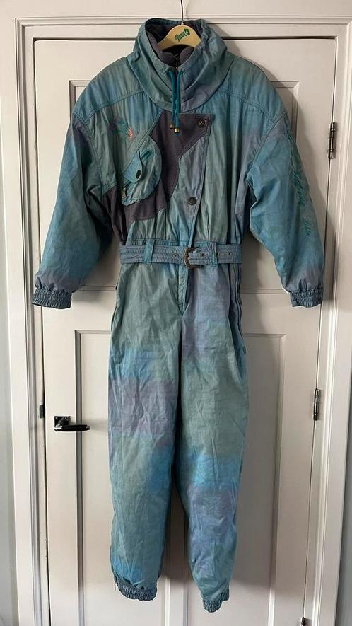 Retro vintage skipak Lutha dames lichtblauw/lichtgroen mt 40, Kleding | Dames, Wintersportkleding, Zo goed als nieuw, Maat 38/40 (M)