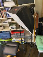 Falconeyes studio flitsset incl scherm, softboxes en lampen, Ophalen, Zo goed als nieuw