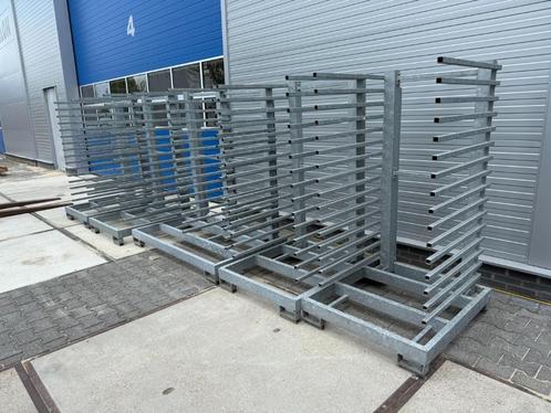 Platenstellingen (nog 3 beschikbaar) thermisch verzinkt, Zakelijke goederen, Kantoor en Winkelinrichting | Magazijn, Stelling en Opslag