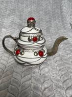 Mooi gedecoreerd Marokkaans theepotje van keramiek, Ophalen of Verzenden