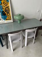 Bruno Rey stoelen, lila, 4 stuks, Huis en Inrichting, Stoelen, Ophalen, Gebruikt, Overige kleuren, Vier