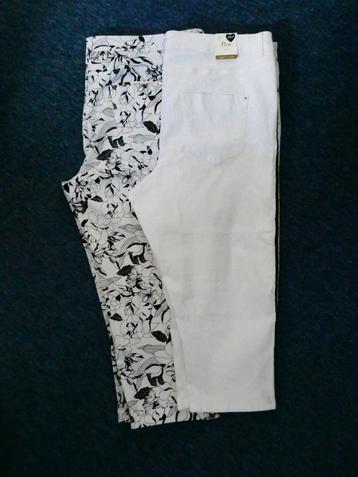 Nieuwe/zgan witte 3/4 / capri broek, maat 50 beschikbaar voor biedingen